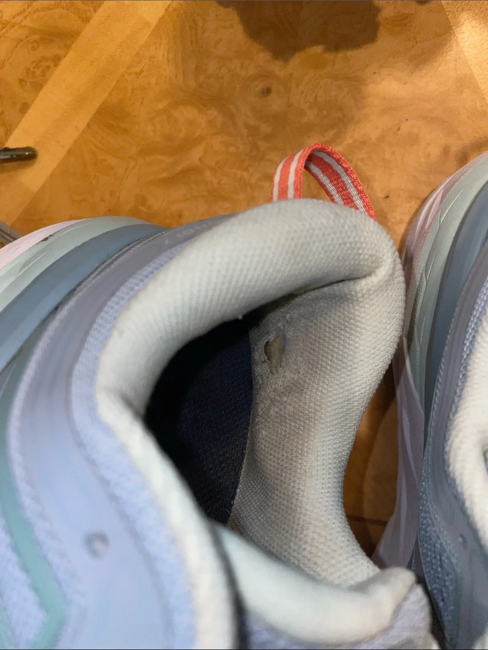Hoka One One Bondi 7 Athletic Shoes Blue Fog/ Blue Glass Size 6.5D Wide Width
